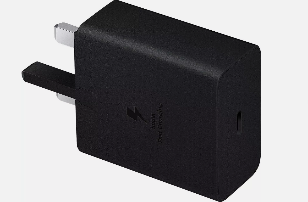 Samsung 45w 2.0 Supported Super Fast Charger with Type-C to C Cable (2025 Stock updated Chip) Black & White colour